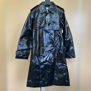 jean paul gaultier 코팅 트렌치코트 블랙 L