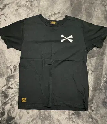Vanson 크로스본 프린트 티셔츠 M 블랙