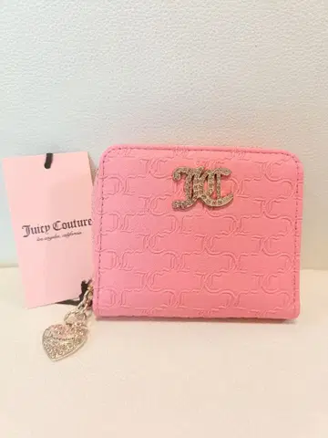 [ 미사용 새상품 ] Juicy Couture 접이식 지갑 핑크