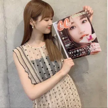 메루루 착용 ZARA 시스루 도트 원피스 S