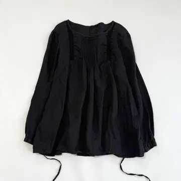 nest Robe 네스트로브 린넨 핀턱 레이스 블라우스 린넨