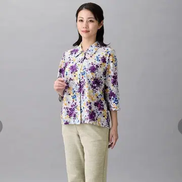 [ 미개봉 새상품 ] 와코루 락락 파트너 7부 소매 블라우스