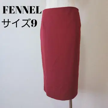 FENNEL 빨간색 슬릿 타이트 스커트 9호 야마다야 A0840