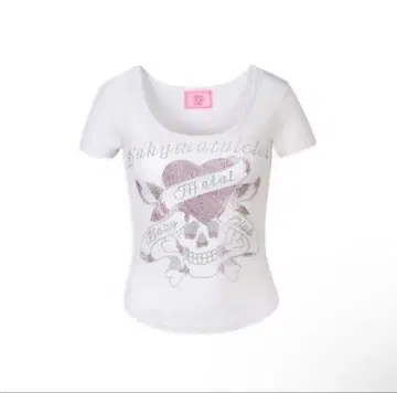 babymetalclub bmc twinkle skull 티셔츠 화이트