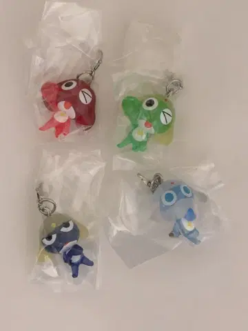 개구리 중사 케로로 메지루시 액세서리 4개 세트