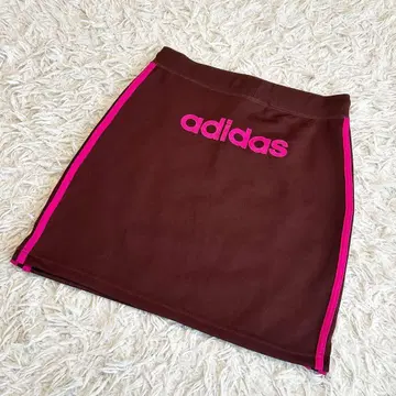 90s 아디다스 미니 스커트 브라운 핑크 골프 스커트
