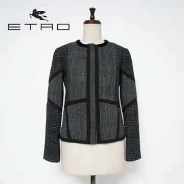 새상품급 ETRO 리본 블레이저 재킷 그레이 사이즈 38*ZC18