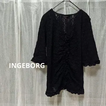 INGEBORG 잉게보그 5부 소매 레이스 티셔츠