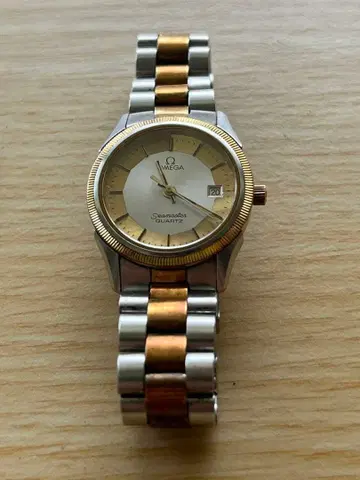 OMEGA 씨마스터 쿼츠 여성용 손목시계 빈티지