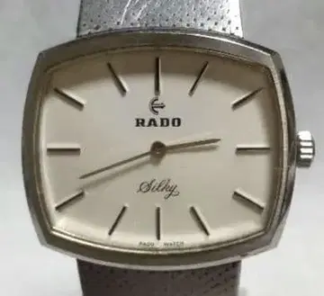 [ 작동품 ] RADO Silky 남성용 손목시계 수동 와인딩 실버 컬러