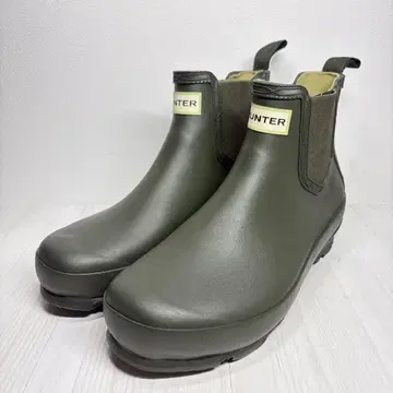 HUNTER 노리스 필드 첼시 레인부츠 카키 24.5