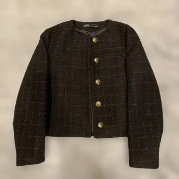 ZARA 노카라 자켓 블랙 S