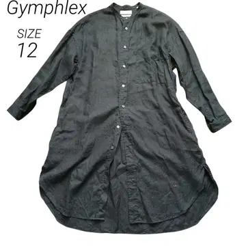 Gymphlex 짐플렉스 린넨 밴드 카라 원피스 일본제 12