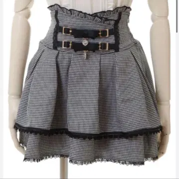 [ LIZLISA ] 2연 리본 벨트 치마바지 그레이