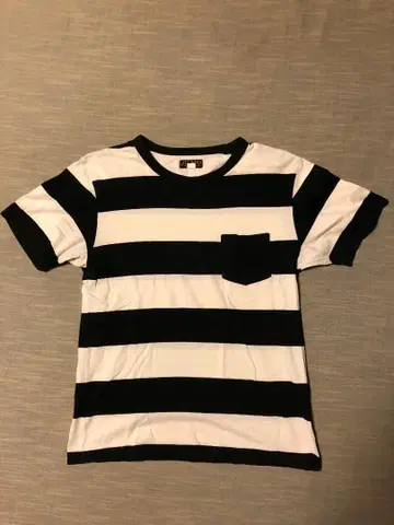 JELADO 보더 T셔츠 38 블랙 화이트
