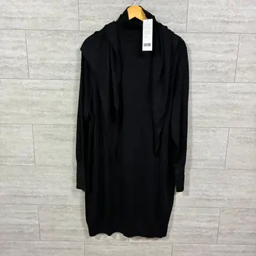 UNIQLO U 원피스 XXL 새상품 블랙 롱 기장 긴팔 심플
