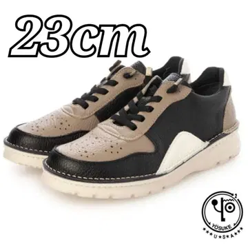 일본제 23cm 요스케 천연 가죽 스니커즈 블랙콤비