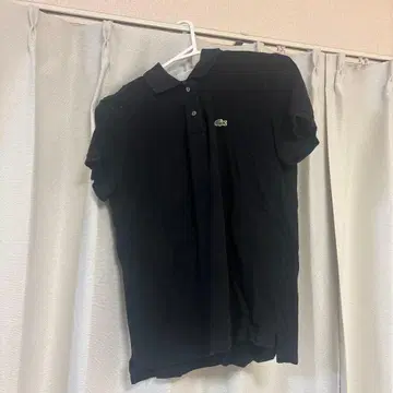LACOSTE 블랙 피케 셔츠 36