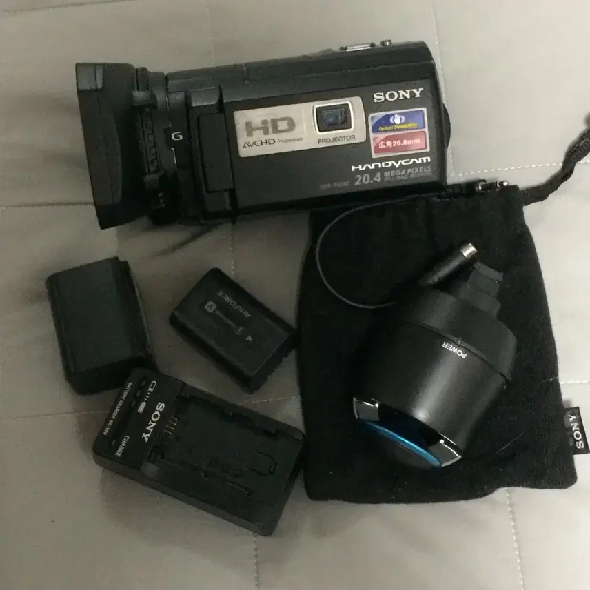 소니 hdr-pj590v pj590 디지털 캠코더 빈티지