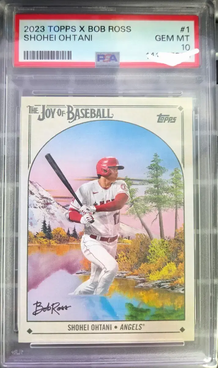 오타니) 2023 Topps 오타니 X 밥로스 콜라보 PSA10