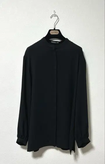theory luxe 워셔블 스탠드 카라 블라우스