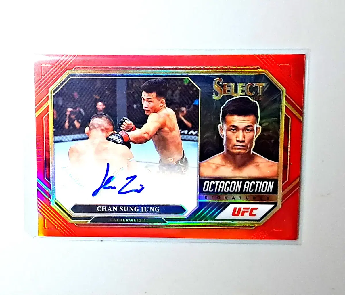정찬성 싸인카드 99장 한정 오토 2023 파니니 ufc 셀렉트 레드