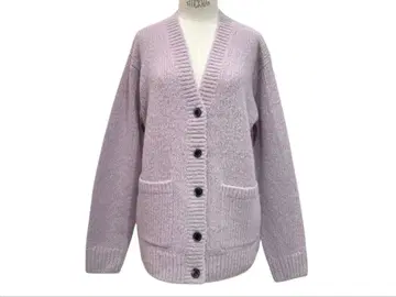 DRIES VAN NOTEN 연보라 니트 가디건