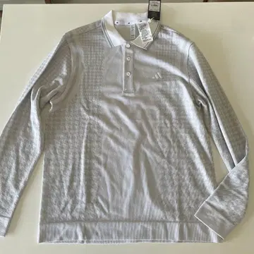 adidas 그레이 긴팔 피케 셔츠 L