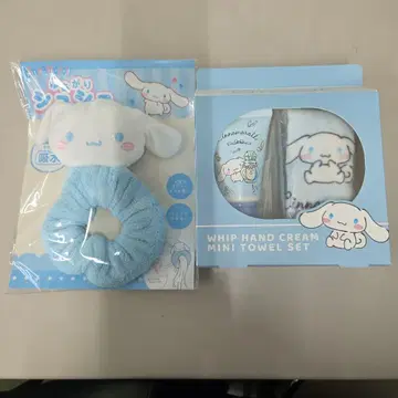 시나모롤 핸드크림 미니 타월 세트+목욕 후 스크런치