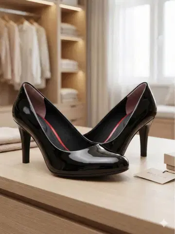 ROCKPORT 토탈 모션 블랙 하이힐 펌프스