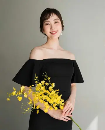 B'sweet 오프숄더 웨딩 드레스