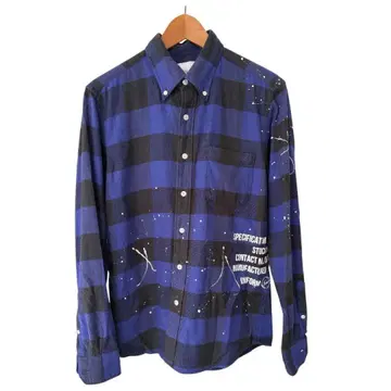uniform experiment 체크 무늬 플란넬 셔츠 사이즈 2