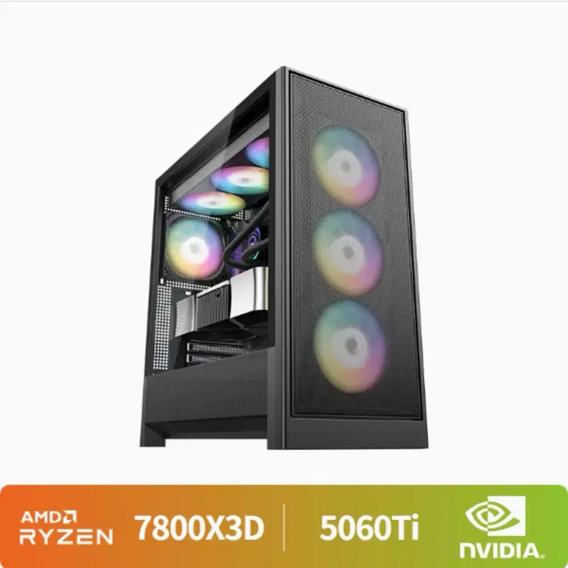 AMD Ryzen 7800X3D RTX 5060Ti 게이밍 PC