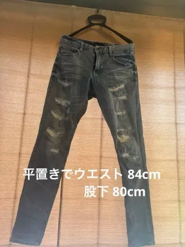 CRF COLLECTION 데미지 스키니 데님 XL