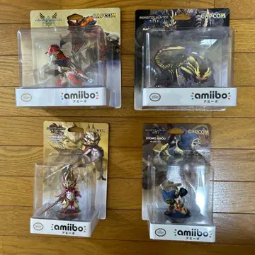 몬스터 헌터 라이즈 amiibo 피규어 세트 4체