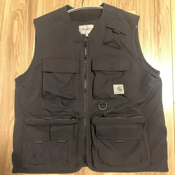 Carhartt 블랙 낚시용 조끼 L 사이즈
