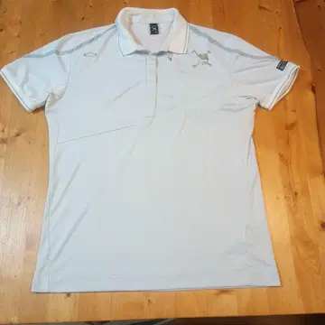 [ 새상품급 ] 오클리 XL 피케 셔츠 화이트 골프 스컬 로고
