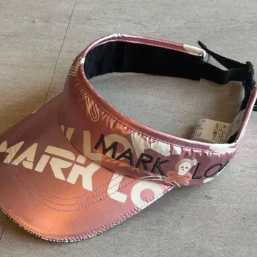 MARK & LONA 마크앤로나 선바이저 메탈릭 핑크 로고