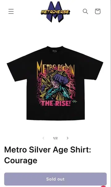 Metro Boomin 티셔츠 M 사이즈 메트로 부민 코믹스 포함
