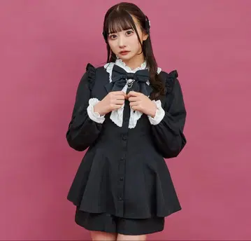 Secret Honey 리본 셋업 블랙