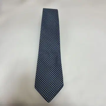 Salvatore Ferragamo 넥타이 네이비/그린 체크 무늬