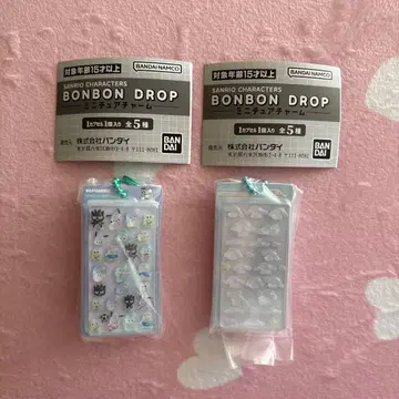 모자 꽁지 드롭 씰 미니어처 참 하피단부이 시나모롤 세트