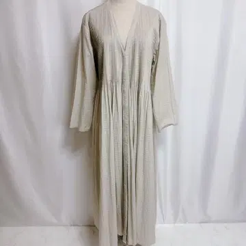 메종 드 소일 코튼 카슈쿨 원피스 면 베이지