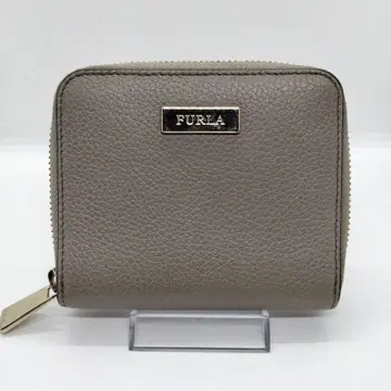 FURLA 훌라 이단 접이식 지갑 그레이 라운드 지퍼