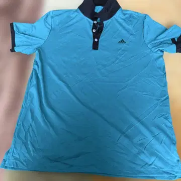 구제 의류 adidas 골프 피케 셔츠 L 라이트 블루