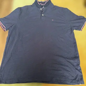 구제 의류 TOMMY HILFIGER 네이비 피케 셔츠 XL