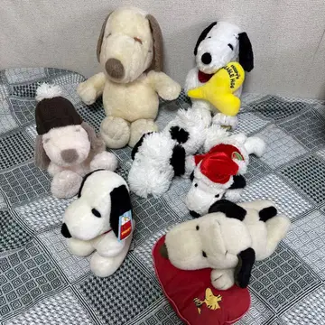 스누피 봉제 인형 7체 세트 파미리아 세키구치