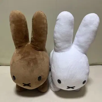[ 새상품급 ] 미피 봉제 인형 2체 세트 ( 브라운 화이트 )