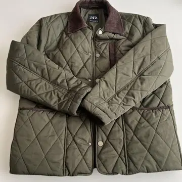 ZARA 올리브 그린 퀼팅 자켓 M