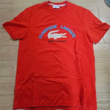 Lacoste CLASSIQUE 티셔츠 US M 레드